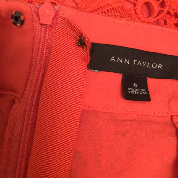 Ann Taylor Size 6 Red Coral Pencil skirt - Picture 6 of 8
